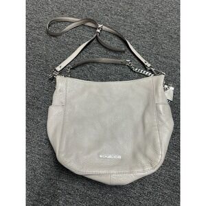Michael Kors Pebbled Leather Shoulder Bag Handbag Gray Crossbody‎ Tote
